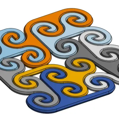 Câu Đố Xoắn Ốc Tứ Diện