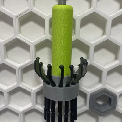 Deburring tool + holder honeycomb