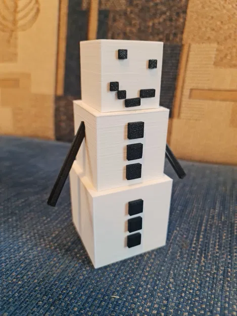 Snow Golem Minecraft (heo đất) cử động tay - Image 1