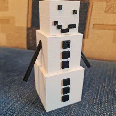 Snow Golem Minecraft (heo đất) cử động tay