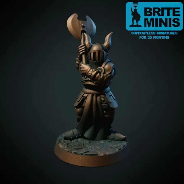 Chiến Binh Bóng Tối (Không Cần Support, In FDM Dễ Dàng) - Image 1