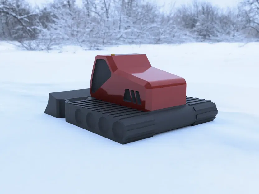 Snow Groomer - Ice Scraper - No Supports - Easy Print - Image 2
