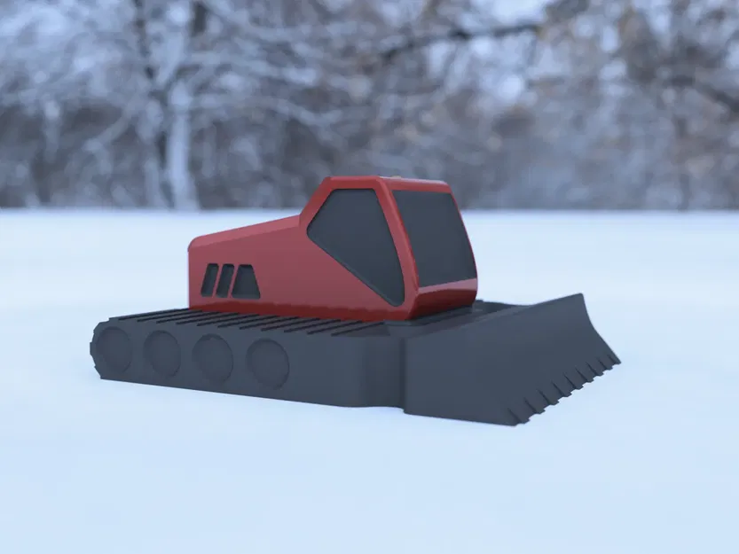 Snow Groomer - Ice Scraper - No Supports - Easy Print - Image 3