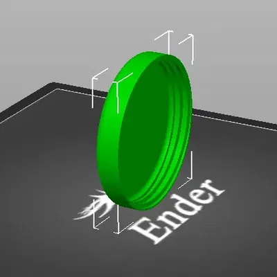 3D printer nozzle holder/storage container with threads