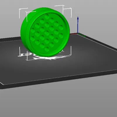 3D printer nozzle holder/storage container with threads