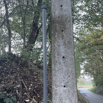 Hộp Geocache - Cột biển báo giao thông