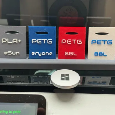 Mẫu Thử Filament & Đế Trưng Bày Cho Bambulab AMS