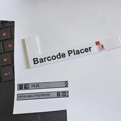 Tem QR Code và Barcode Cho Tấm Plate Nhiệt Bambulab X1 Carbon