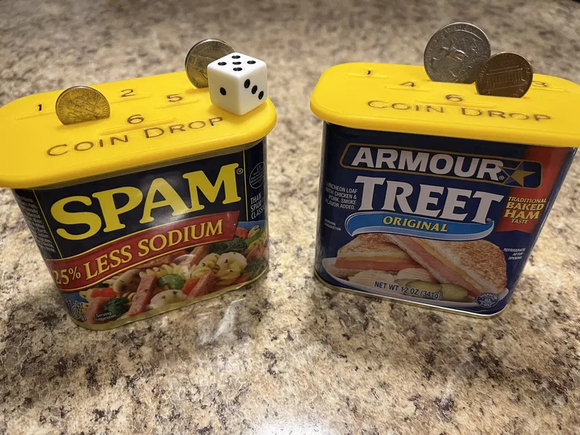 Nắp Lon SPAM/Treet Chơi Penny Drop - Image 1