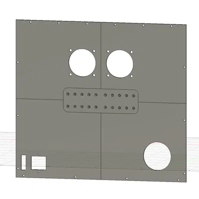 Printed Rear Back Panel