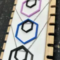 Double Hexagon Necklace - Thumbnail 1
