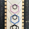 Double Hexagon Necklace - Thumbnail 2