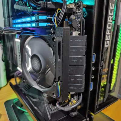 Xproto Riser Cable to 80mm fan mount