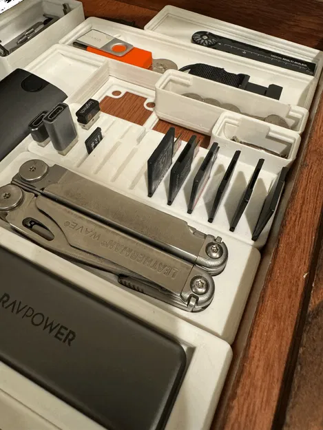 Khay Đựng Thẻ Nhớ SD, Micro và USB Gridfinity 1x3 - Image 2