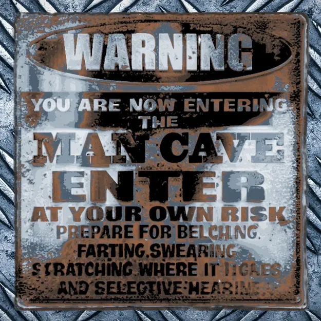 Biển Hiệu Man Cave Sơn Rỉ - Hueforge - Image 1