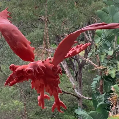 Birds scarer funny sculpture