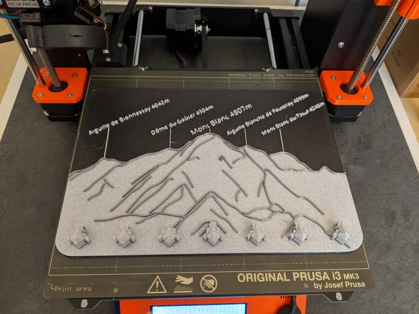 Giá treo chìa khóa gắn tường hình dãy Mont Blanc - Image 3
