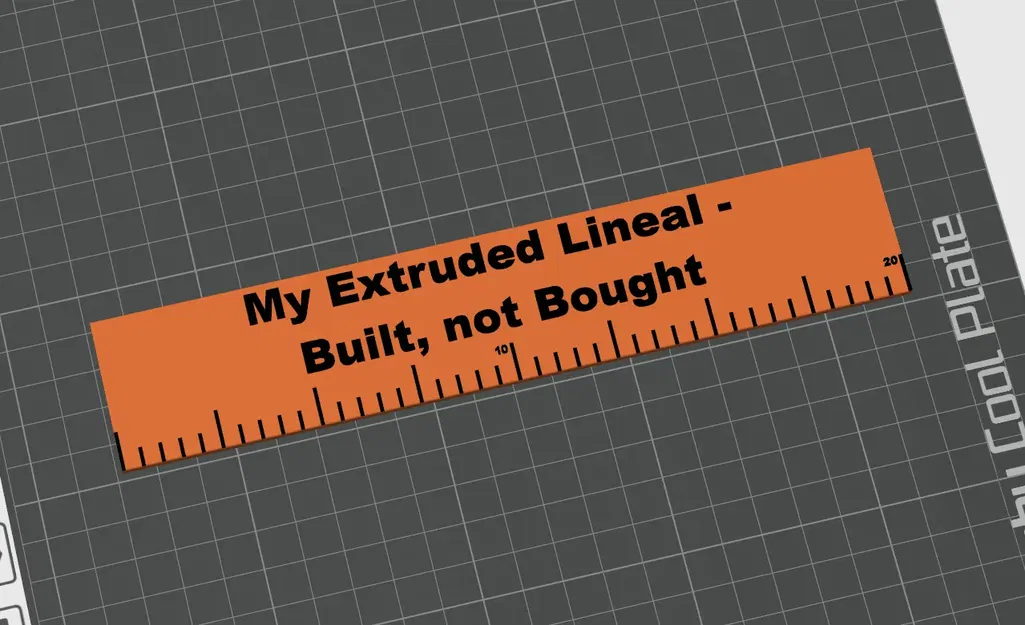 Lineal (20 Zentimeter/Centimeter) - My extruded lineal - built, not bought - Image 2