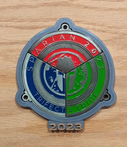 Spartan Trifecta Wedge Medal Holder (2023) - Image 1
