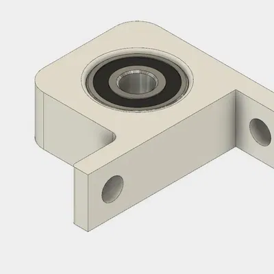 Chân Đế Vòng Bi Cho Thanh Nhôm 30x30, Giá Đỡ Vòng Bi, ZZ608