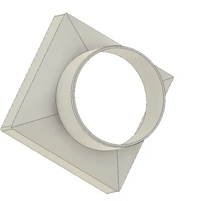 Lỗ Thoát Sàn 130x130 mm, Ống 100 mm