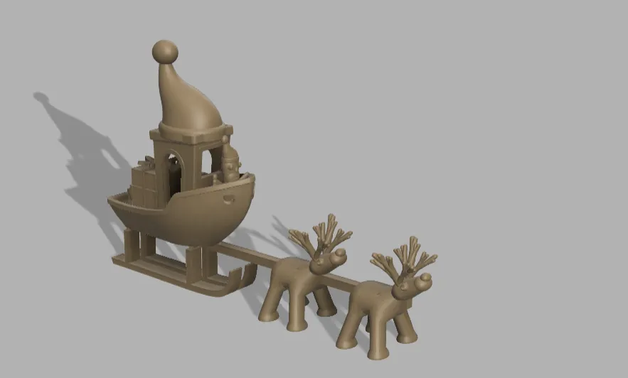 Christmas Benchy V4 Phiên Bản Xe Trượt Tuyết - Image 1