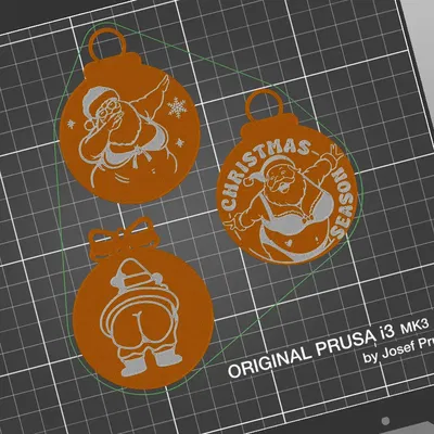 Bộ 3 quả châu Giáng sinh