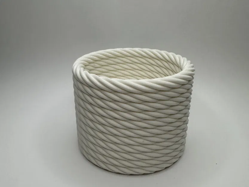 Chậu cây hình rổ đan - Image 2