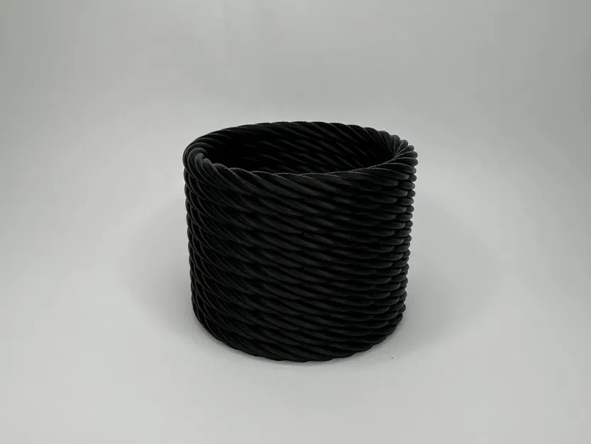 Chậu cây hình rổ đan - Image 4