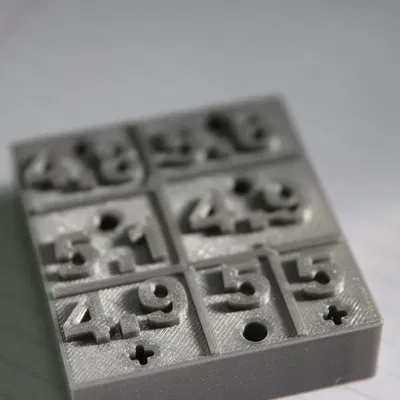 Tên Bảng kiểm tra kích thước lỗ trục và chốt kỹ thuật Lego