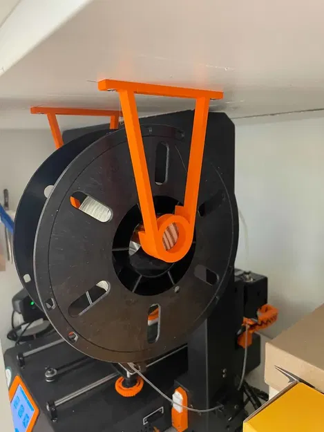 Giá treo cuộn filament gắn trần (cây rod/rèm 28mm) IKEA HUGAD - Image 1