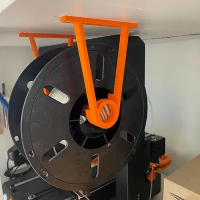 Giá treo cuộn filament gắn trần (cây rod/rèm 28mm) IKEA HUGAD