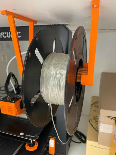 Giá treo cuộn filament gắn trần (cây rod/rèm 28mm) IKEA HUGAD - Image 2