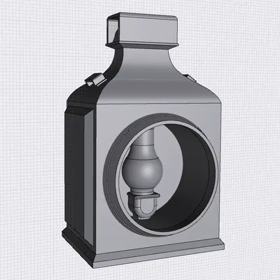 Scale steam locomotive headlight