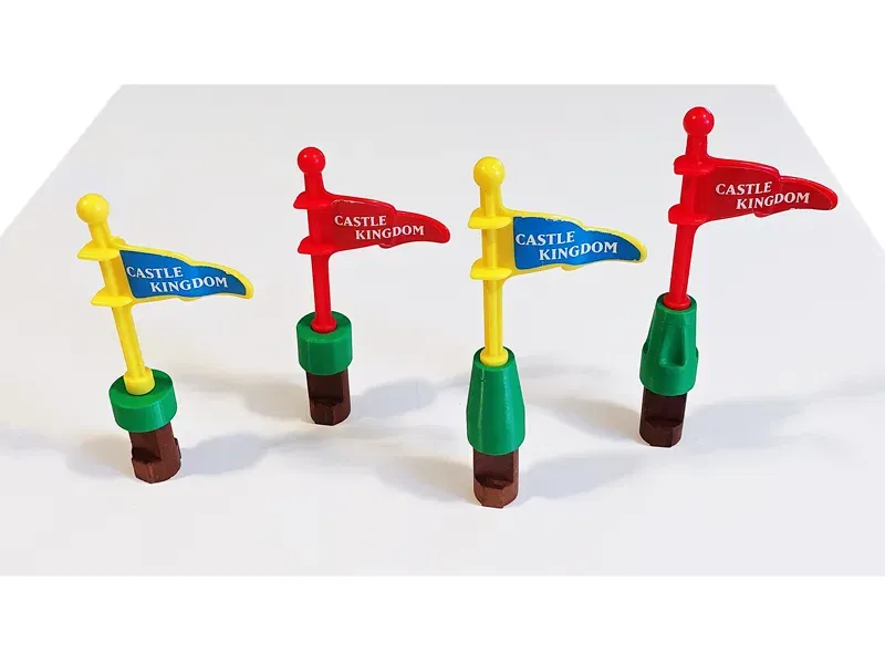 Lincoln Logs Flag Bases - Image 1