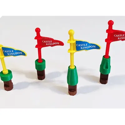 Lincoln Logs Flag Bases