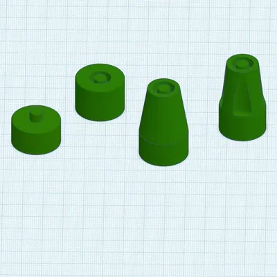 Lincoln Logs Flag Bases