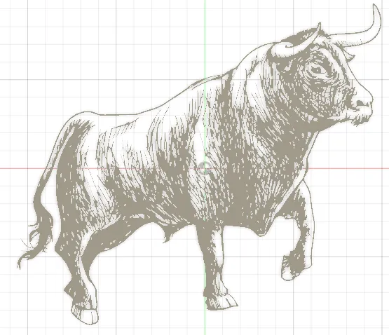 Toro Bravo Pared - Hình Bò Tót Dũng Mãnh - Image 1