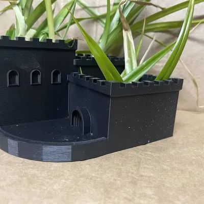Chậu Trồng Cây Phong Cách Lâu Đài Trung Cổ