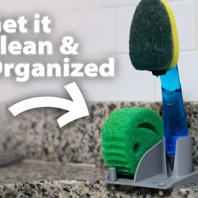 Giá đỡ kiêm khay đựng mút rửa chén Scotch-Brite