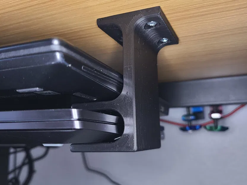 3-Piece Under Desk Dual Laptop Mount - Image 1