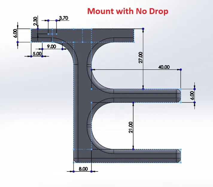 3-Piece Under Desk Dual Laptop Mount - Image 2