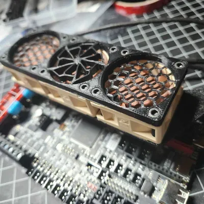 Tản nhiệt 3 quạt cho Octopus 1.1 / Pro