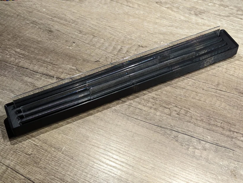 Giá đỡ thước kẻ Gridfinity - 1x8 - 4 ngăn - Image 1