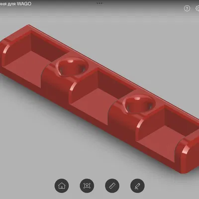 Giá đỡ cho ba bộ chia nguồn WAGO cho rãnh nhôm 3030