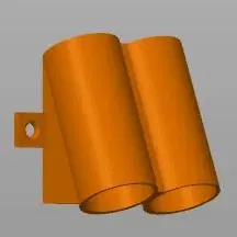 Giá Đỡ Tường Cho 2 Công Tắc Tròn