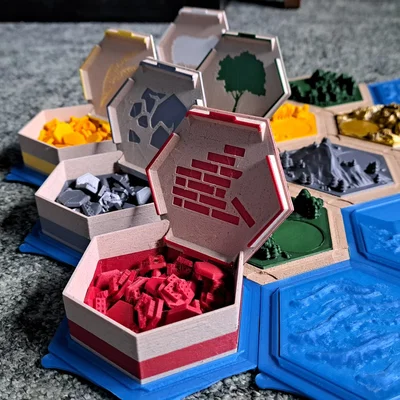 | Catan | Hộp đựng tài nguyên