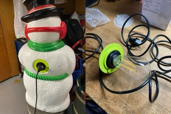 Nắp Thay Thế Đèn Trang Trí Giáng Sinh Grand Venture (Ông Già Noel, Người Tuyết,...) - Image 1