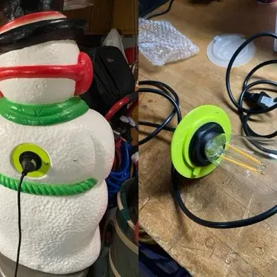 Nắp Thay Thế Đèn Trang Trí Giáng Sinh Grand Venture (Ông Già Noel, Người Tuyết,...)