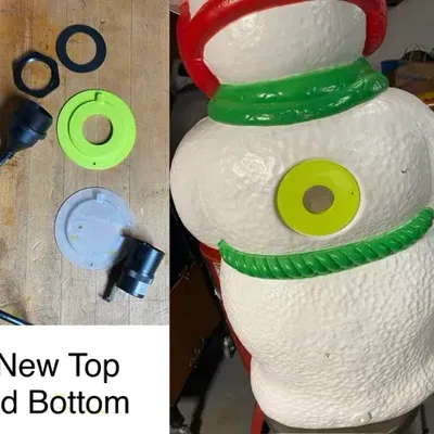 Nắp Thay Thế Đèn Trang Trí Giáng Sinh Grand Venture (Ông Già Noel, Người Tuyết,...)